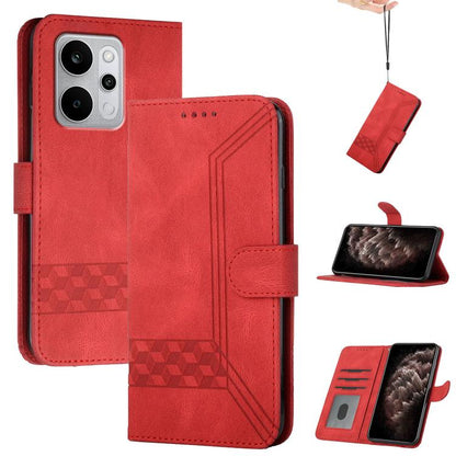 Cubic Skin Feel Flip Leather Phone Case, For Realme 16T 5G, For Realme C100 4G, For Realme P4 Power 5G, For Realme Note 80 4G, For Realme Neo8 5G, For Realme 16 5G, For Realme 16 Pro+ 5G Global, For Realme 16 Pro 5G Global