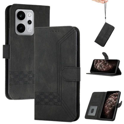 Cubic Skin Feel Flip Leather Phone Case, For Realme 16T 5G, For Realme C100 4G, For Realme P4 Power 5G, For Realme Note 80 4G, For Realme Neo8 5G, For Realme 16 5G, For Realme 16 Pro+ 5G Global, For Realme 16 Pro 5G Global