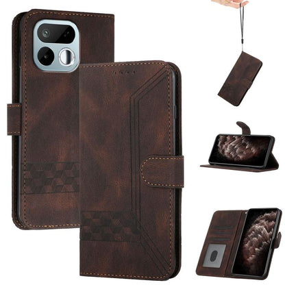 Cubic Skin Feel Flip Leather Phone Case, For Realme 16T 5G, For Realme C100 4G, For Realme P4 Power 5G, For Realme Note 80 4G, For Realme Neo8 5G, For Realme 16 5G, For Realme 16 Pro+ 5G Global, For Realme 16 Pro 5G Global