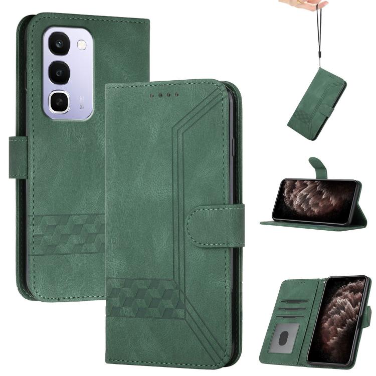 Cubic Skin Feel Flip Leather Phone Case, For Realme 16T 5G, For Realme C100 4G, For Realme P4 Power 5G, For Realme Note 80 4G, For Realme Neo8 5G, For Realme 16 5G, For Realme 16 Pro+ 5G Global, For Realme 16 Pro 5G Global