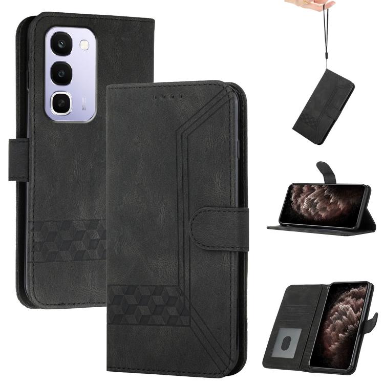 Cubic Skin Feel Flip Leather Phone Case, For Realme 16T 5G, For Realme C100 4G, For Realme P4 Power 5G, For Realme Note 80 4G, For Realme Neo8 5G, For Realme 16 5G, For Realme 16 Pro+ 5G Global, For Realme 16 Pro 5G Global