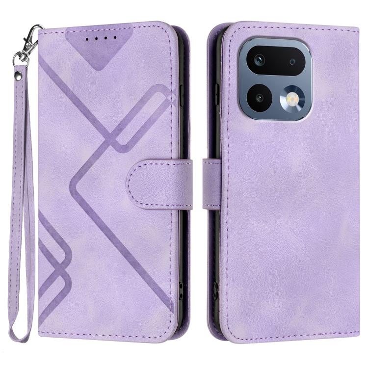 Line Pattern Skin Feel Leather Phone Case, For Realme P4 Power 5G, For Realme Note 80 4G, For Realme Neo8 5G, For Realme 16 5G, For Realme 16 Pro+ 5G Global, For Realme 16 Pro 5G Global
