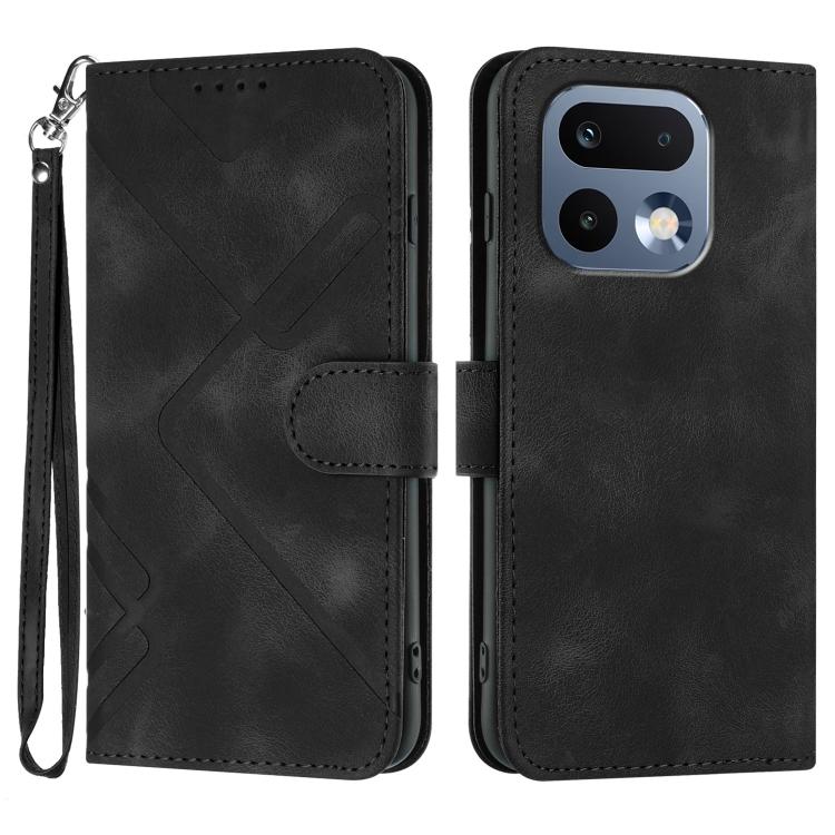 Line Pattern Skin Feel Leather Phone Case, For Realme P4 Power 5G, For Realme Note 80 4G, For Realme Neo8 5G, For Realme 16 5G, For Realme 16 Pro+ 5G Global, For Realme 16 Pro 5G Global