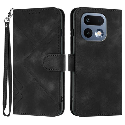 Line Pattern Skin Feel Leather Phone Case, For Realme P4 Power 5G, For Realme Note 80 4G, For Realme Neo8 5G, For Realme 16 5G, For Realme 16 Pro+ 5G Global, For Realme 16 Pro 5G Global