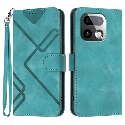 Line Pattern Skin Feel Leather Phone Case, For Realme P4 Power 5G, For Realme Note 80 4G, For Realme Neo8 5G, For Realme 16 5G, For Realme 16 Pro+ 5G Global, For Realme 16 Pro 5G Global