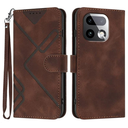 Line Pattern Skin Feel Leather Phone Case, For Realme P4 Power 5G, For Realme Note 80 4G, For Realme Neo8 5G, For Realme 16 5G, For Realme 16 Pro+ 5G Global, For Realme 16 Pro 5G Global