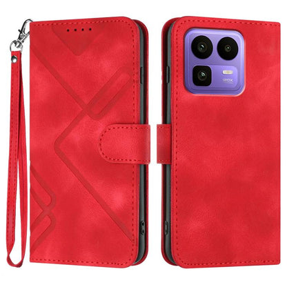 Line Pattern Skin Feel Leather Phone Case, For Realme P4 Power 5G, For Realme Note 80 4G, For Realme Neo8 5G, For Realme 16 5G, For Realme 16 Pro+ 5G Global, For Realme 16 Pro 5G Global