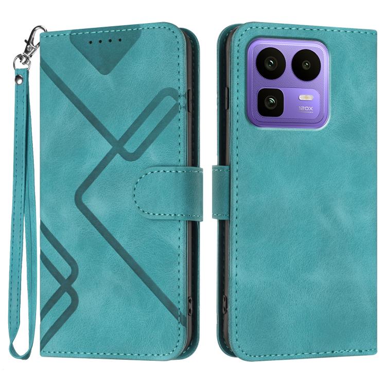 Line Pattern Skin Feel Leather Phone Case, For Realme P4 Power 5G, For Realme Note 80 4G, For Realme Neo8 5G, For Realme 16 5G, For Realme 16 Pro+ 5G Global, For Realme 16 Pro 5G Global