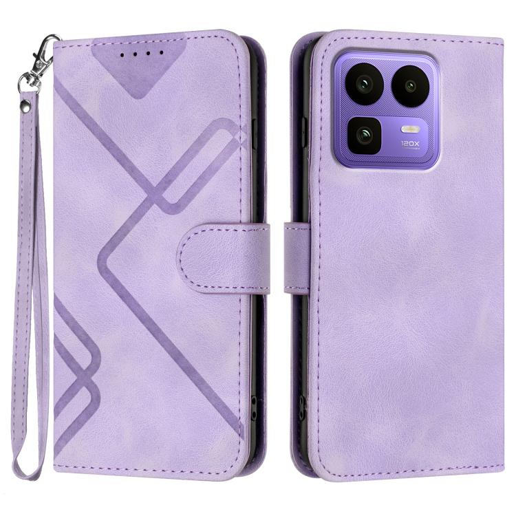 Line Pattern Skin Feel Leather Phone Case, For Realme P4 Power 5G, For Realme Note 80 4G, For Realme Neo8 5G, For Realme 16 5G, For Realme 16 Pro+ 5G Global, For Realme 16 Pro 5G Global