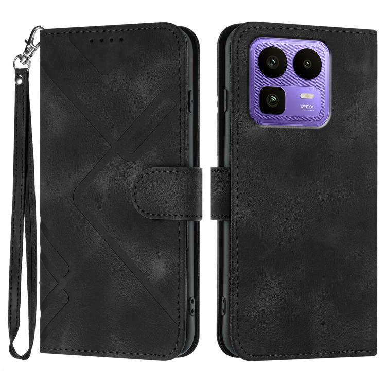 Line Pattern Skin Feel Leather Phone Case, For Realme P4 Power 5G, For Realme Note 80 4G, For Realme Neo8 5G, For Realme 16 5G, For Realme 16 Pro+ 5G Global, For Realme 16 Pro 5G Global