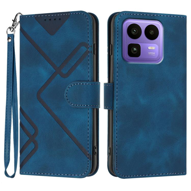 Line Pattern Skin Feel Leather Phone Case, For Realme P4 Power 5G, For Realme Note 80 4G, For Realme Neo8 5G, For Realme 16 5G, For Realme 16 Pro+ 5G Global, For Realme 16 Pro 5G Global