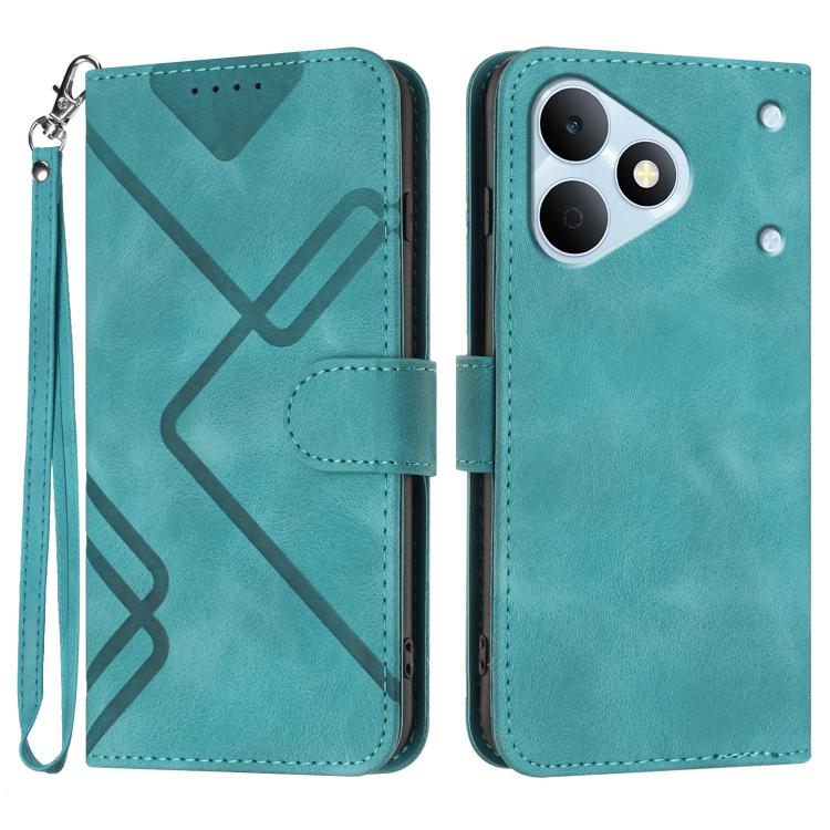 Line Pattern Skin Feel Leather Phone Case, For Realme P4 Power 5G, For Realme Note 80 4G, For Realme Neo8 5G, For Realme 16 5G, For Realme 16 Pro+ 5G Global, For Realme 16 Pro 5G Global