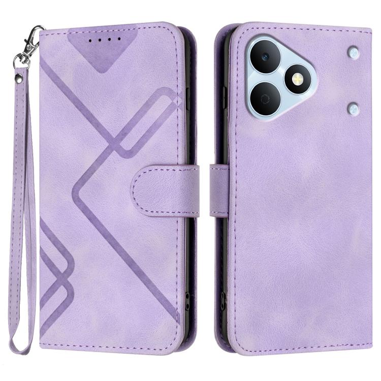 Line Pattern Skin Feel Leather Phone Case, For Realme P4 Power 5G, For Realme Note 80 4G, For Realme Neo8 5G, For Realme 16 5G, For Realme 16 Pro+ 5G Global, For Realme 16 Pro 5G Global
