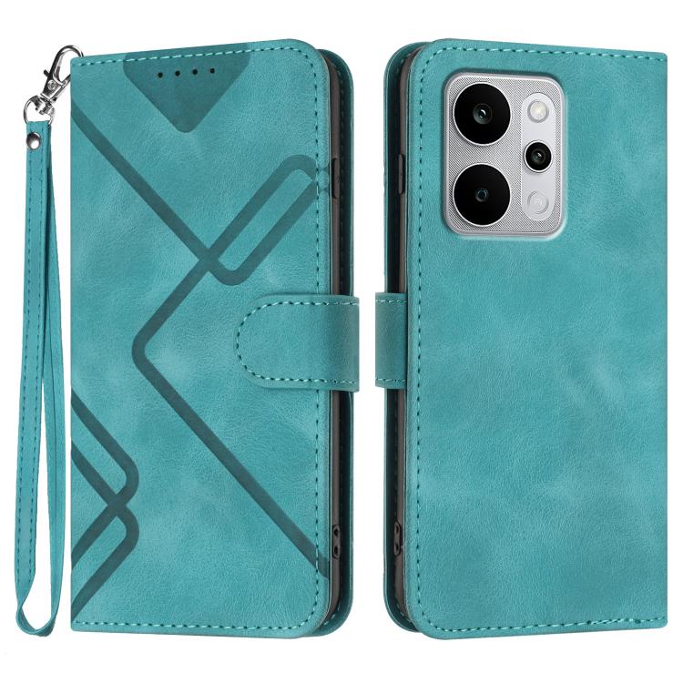 Line Pattern Skin Feel Leather Phone Case, For Realme P4 Power 5G, For Realme Note 80 4G, For Realme Neo8 5G, For Realme 16 5G, For Realme 16 Pro+ 5G Global, For Realme 16 Pro 5G Global