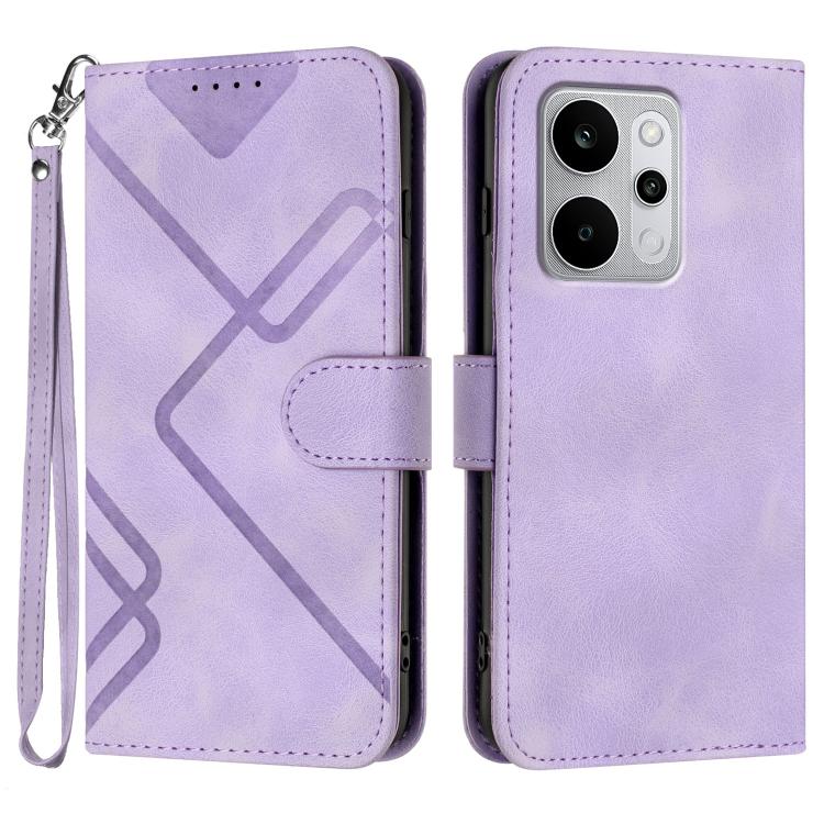 Line Pattern Skin Feel Leather Phone Case, For Realme P4 Power 5G, For Realme Note 80 4G, For Realme Neo8 5G, For Realme 16 5G, For Realme 16 Pro+ 5G Global, For Realme 16 Pro 5G Global