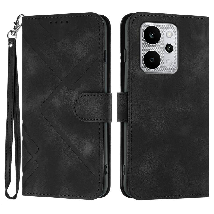 Line Pattern Skin Feel Leather Phone Case, For Realme P4 Power 5G, For Realme Note 80 4G, For Realme Neo8 5G, For Realme 16 5G, For Realme 16 Pro+ 5G Global, For Realme 16 Pro 5G Global