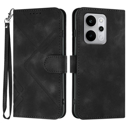 Line Pattern Skin Feel Leather Phone Case, For Realme P4 Power 5G, For Realme Note 80 4G, For Realme Neo8 5G, For Realme 16 5G, For Realme 16 Pro+ 5G Global, For Realme 16 Pro 5G Global