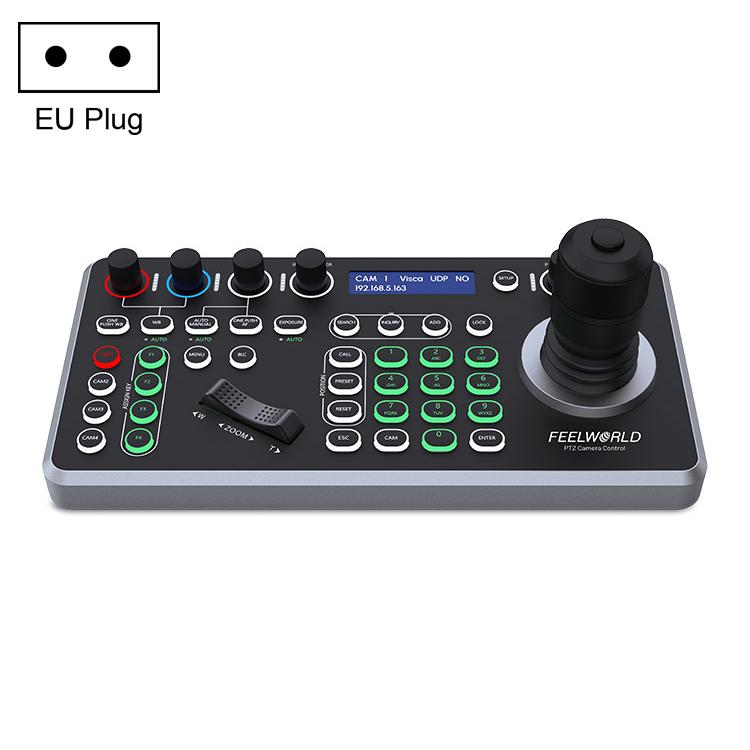 FEELWORLD KBC20 Manette de contrôle de caméra PTZ NDI, prise en charge de plusieurs protocoles de contrôle, prise en charge PoE, prise UE, prise US, prise UK, prise AU