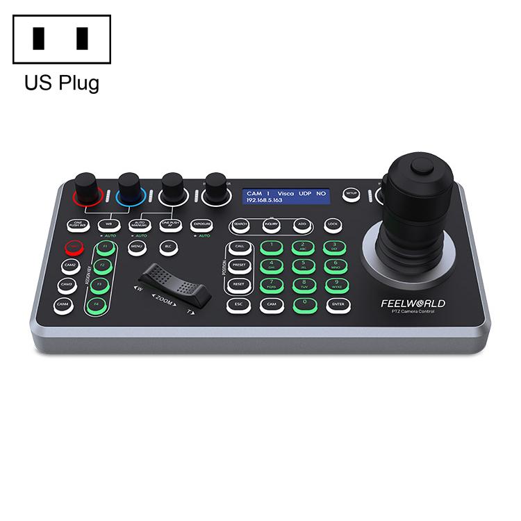 FEELWORLD KBC20 Manette de contrôle de caméra PTZ NDI, prise en charge de plusieurs protocoles de contrôle, prise en charge PoE, prise UE, prise US, prise UK, prise AU