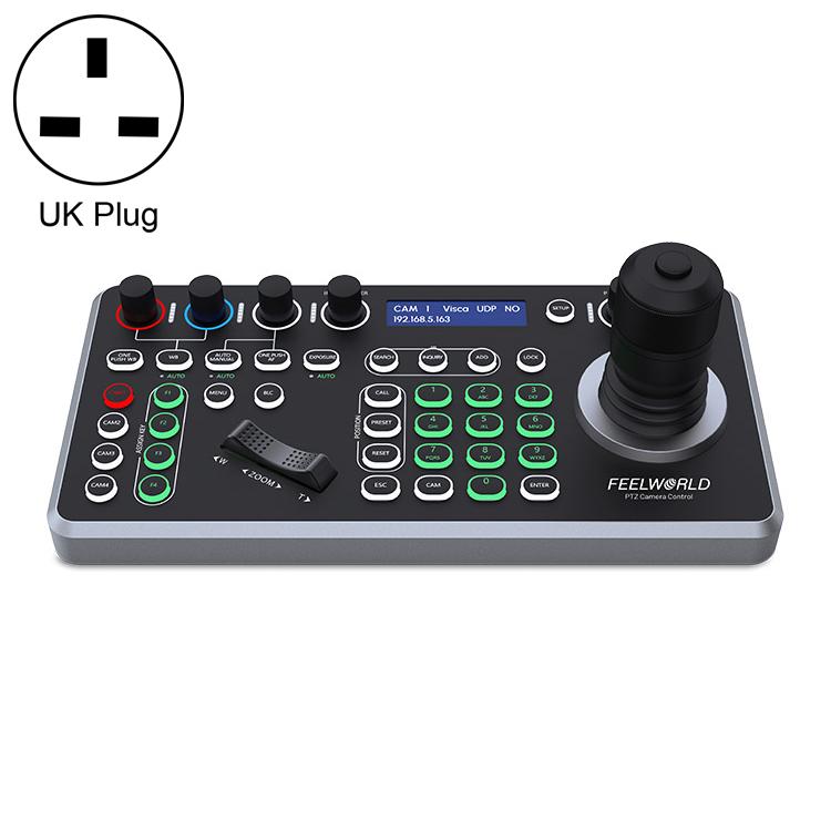 FEELWORLD KBC20 Manette de contrôle de caméra PTZ NDI, prise en charge de plusieurs protocoles de contrôle, prise en charge PoE, prise UE, prise US, prise UK, prise AU