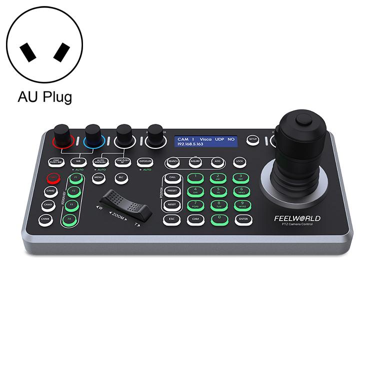 FEELWORLD KBC20 Manette de contrôle de caméra PTZ NDI, prise en charge de plusieurs protocoles de contrôle, prise en charge PoE, prise UE, prise US, prise UK, prise AU
