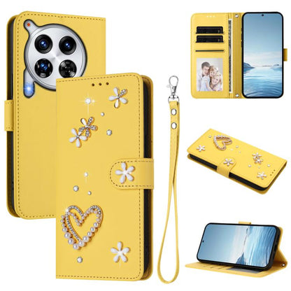 ZS01 Double-Layer Heart Floral Vegan Leather Phone Case with Wrist Strap, For Tecno Pova 6 4G, For Tecno Pova 6 5G / 6 Pro 5G, For Tecno Camon 30 Pro 5G, For Tecno Camon 30 Premier, For Tecno Camon 30 4G / 5G, For Tecno Spark 20 Pro+ 4G                ...