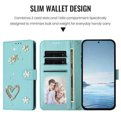 ZS01 Double-Layer Heart Floral Vegan Leather Phone Case with Wrist Strap, For Tecno Pova 6 4G, For Tecno Pova 6 5G / 6 Pro 5G, For Tecno Camon 30 Pro 5G, For Tecno Camon 30 Premier, For Tecno Camon 30 4G / 5G, For Tecno Spark 20 Pro+ 4G                ...