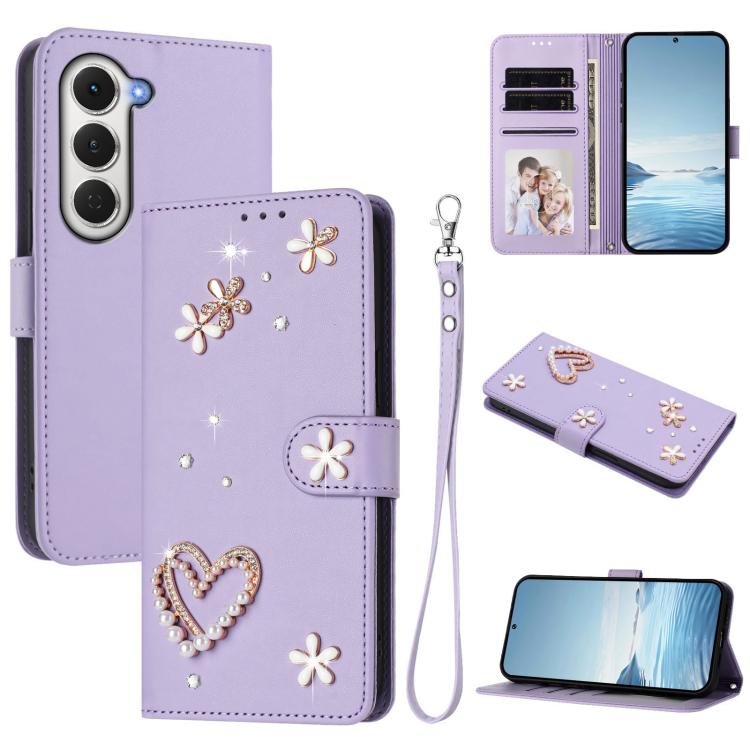 ZS01 Double-Layer Heart Floral Vegan Leather Phone Case with Wrist Strap, For Tecno Spark Go 2024 4G / Spark 20C 4G, For Tecno Spark Go 5G 2025 / Hot 60i 5G, For Tecno Spark Go 3, For Tenco Pova Slim 5G / Spark Slim 5G, For Tecno Spark 40C             ...