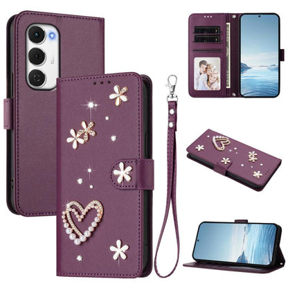 ZS01 Double-Layer Heart Floral Vegan Leather Phone Case with Wrist Strap, For Tecno Spark Go 2024 4G / Spark 20C 4G, For Tecno Spark Go 5G 2025 / Hot 60i 5G, For Tecno Spark Go 3, For Tenco Pova Slim 5G / Spark Slim 5G, For Tecno Spark 40C             ...