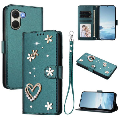 ZS01 Double-Layer Heart Floral Vegan Leather Phone Case with Wrist Strap, For Tecno Spark Go 2024 4G / Spark 20C 4G, For Tecno Spark Go 5G 2025 / Hot 60i 5G, For Tecno Spark Go 3, For Tenco Pova Slim 5G / Spark Slim 5G, For Tecno Spark 40C             ...