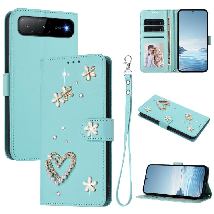 ZS01 Double-Layer Heart Floral Vegan Leather Phone Case with Wrist Strap, For Tecno Spark Go 2024 4G / Spark 20C 4G, For Tecno Spark Go 5G 2025 / Hot 60i 5G, For Tecno Spark Go 3, For Tenco Pova Slim 5G / Spark Slim 5G, For Tecno Spark 40C             ...