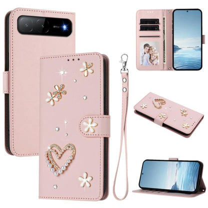 ZS01 Double-Layer Heart Floral Vegan Leather Phone Case with Wrist Strap, For Tecno Spark Go 2024 4G / Spark 20C 4G, For Tecno Spark Go 5G 2025 / Hot 60i 5G, For Tecno Spark Go 3, For Tenco Pova Slim 5G / Spark Slim 5G, For Tecno Spark 40C             ...