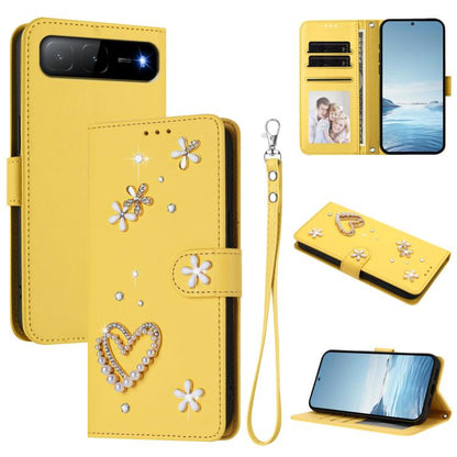 ZS01 Double-Layer Heart Floral Vegan Leather Phone Case with Wrist Strap, For Tecno Spark Go 2024 4G / Spark 20C 4G, For Tecno Spark Go 5G 2025 / Hot 60i 5G, For Tecno Spark Go 3, For Tenco Pova Slim 5G / Spark Slim 5G, For Tecno Spark 40C             ...