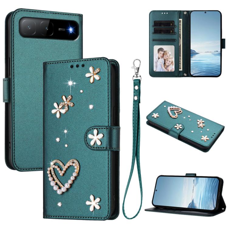 ZS01 Double-Layer Heart Floral Vegan Leather Phone Case with Wrist Strap, For Tecno Spark Go 2024 4G / Spark 20C 4G, For Tecno Spark Go 5G 2025 / Hot 60i 5G, For Tecno Spark Go 3, For Tenco Pova Slim 5G / Spark Slim 5G, For Tecno Spark 40C             ...