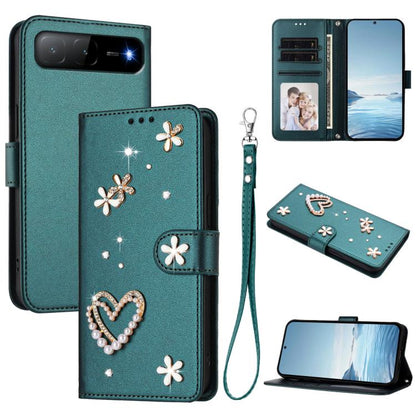 ZS01 Double-Layer Heart Floral Vegan Leather Phone Case with Wrist Strap, For Tecno Spark Go 2024 4G / Spark 20C 4G, For Tecno Spark Go 5G 2025 / Hot 60i 5G, For Tecno Spark Go 3, For Tenco Pova Slim 5G / Spark Slim 5G, For Tecno Spark 40C             ...