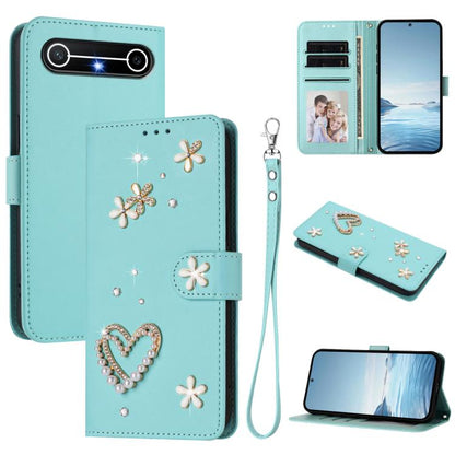 ZS01 Double-Layer Heart Floral Vegan Leather Phone Case with Wrist Strap, For Tecno Spark Go 2024 4G / Spark 20C 4G, For Tecno Spark Go 5G 2025 / Hot 60i 5G, For Tecno Spark Go 3, For Tenco Pova Slim 5G / Spark Slim 5G, For Tecno Spark 40C             ...