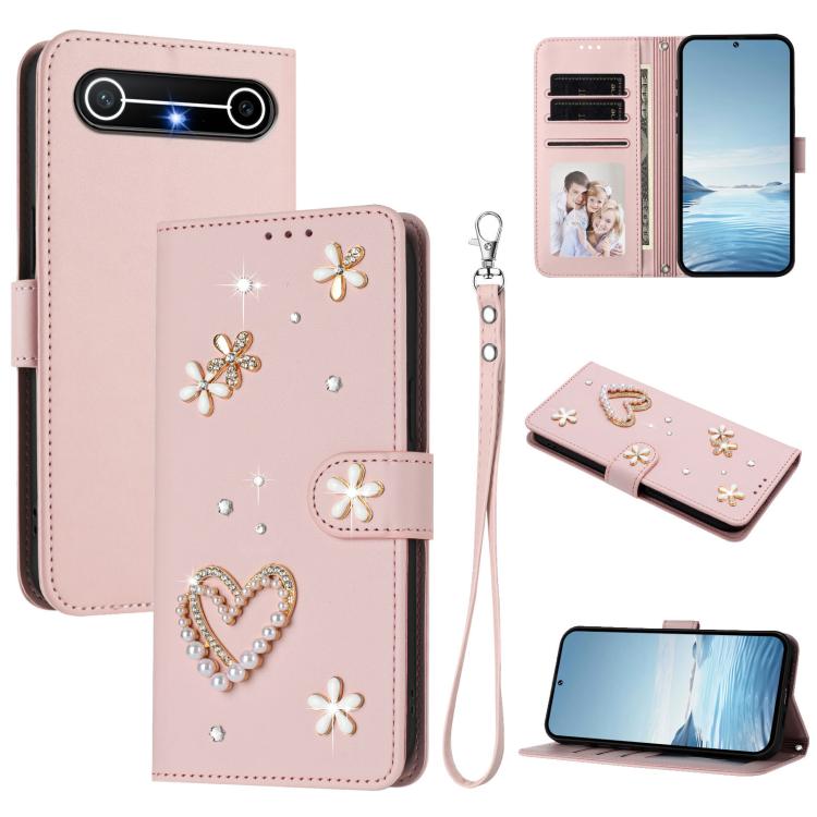 ZS01 Double-Layer Heart Floral Vegan Leather Phone Case with Wrist Strap, For Tecno Spark Go 2024 4G / Spark 20C 4G, For Tecno Spark Go 5G 2025 / Hot 60i 5G, For Tecno Spark Go 3, For Tenco Pova Slim 5G / Spark Slim 5G, For Tecno Spark 40C             ...