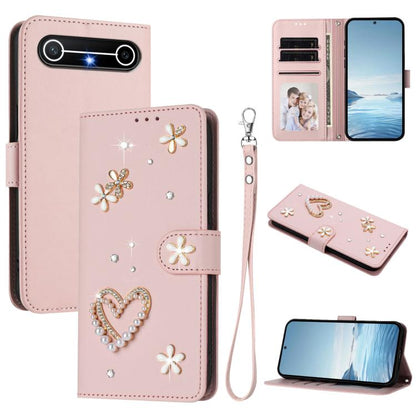 ZS01 Double-Layer Heart Floral Vegan Leather Phone Case with Wrist Strap, For Tecno Spark Go 2024 4G / Spark 20C 4G, For Tecno Spark Go 5G 2025 / Hot 60i 5G, For Tecno Spark Go 3, For Tenco Pova Slim 5G / Spark Slim 5G, For Tecno Spark 40C             ...