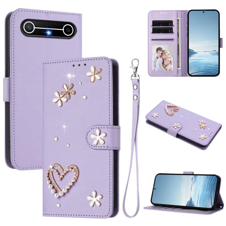ZS01 Double-Layer Heart Floral Vegan Leather Phone Case with Wrist Strap, For Tecno Spark Go 2024 4G / Spark 20C 4G, For Tecno Spark Go 5G 2025 / Hot 60i 5G, For Tecno Spark Go 3, For Tenco Pova Slim 5G / Spark Slim 5G, For Tecno Spark 40C             ...