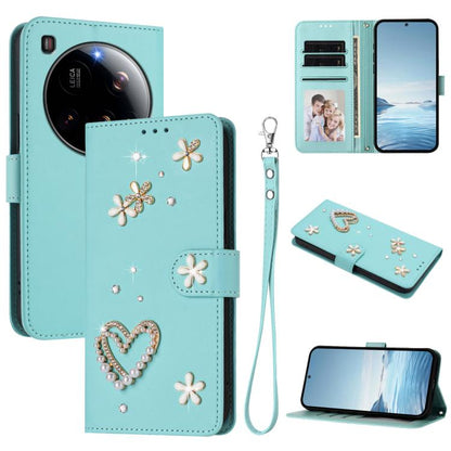 ZS01 Double-Layer Heart Floral Vegan Leather Phone Case with Wrist Strap, For Xiaomi Poco F7 Pro 5G / Redmi K80, For Xiaomi Poco M7 5G / Poco C75 4G, For Xiaomi Poco X7 5G / Redmi Note 14 Pro 5G, For Xiaomi 15 Ultra 5G                                  ...