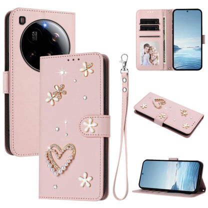 ZS01 Double-Layer Heart Floral Vegan Leather Phone Case with Wrist Strap, For Xiaomi Poco F7 Pro 5G / Redmi K80, For Xiaomi Poco M7 5G / Poco C75 4G, For Xiaomi Poco X7 5G / Redmi Note 14 Pro 5G, For Xiaomi 15 Ultra 5G                                  ...