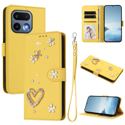 ZS01 Double-Layer Heart Floral Vegan Leather Phone Case with Wrist Strap, For Realme 16 Pro+ 5G Global, For Realme 16 Pro 5G Global, For Realme GT 8 Pro Global, For Realme P4x 5G, For Realme C71 4G India / Note 70 4G, For Realme C85 5G / 15x 5G        ...