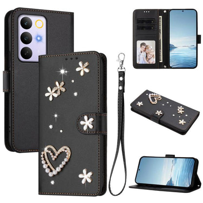 ZS01 Double-Layer Heart Floral Vegan Leather Phone Case with Wrist Strap, For Realme 16 Pro+ 5G Global, For Realme 16 Pro 5G Global, For Realme GT 8 Pro Global, For Realme P4x 5G, For Realme C71 4G India / Note 70 4G, For Realme C85 5G / 15x 5G        ...