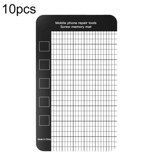 Lot de 10 tapis magnétiques anti-perte pour vis, 14.5 x 4.5 cm et 17.9 x 6.5 cm