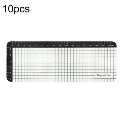 10pcs Anti-Loss Magnetic Screw Mat, 14.5 x 4.5cm, 17.9 x 6.5cm