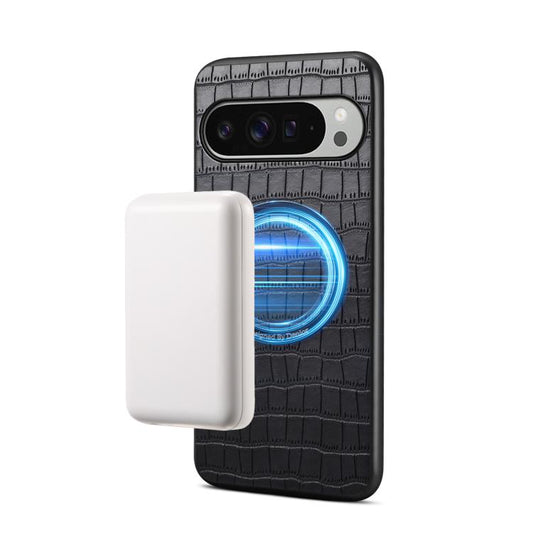 Denior A09 Crocodile Texture PU Vegan Leather Magnetic Phone Case, For Google Pixel 10 Pro XL