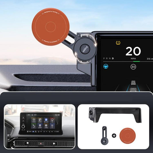 Car Screen Magnetic Phone Holder Mount with Extension Arm, For Honda 11th Gen Civic / Integra 2022-2025, For Honda XR-V 2023-2024 / Vezel 2023, For Honda ZR-V 2022-2023 / HR-V 2023, For Honda Accord 2018-2022 10.25 inch Screen