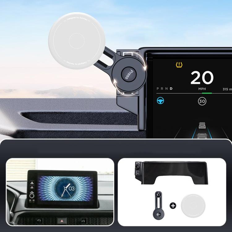 Car Screen Magnetic Phone Holder Mount with Extension Arm, For Honda 11th Gen Civic / Integra 2022-2025, For Honda XR-V 2023-2024 / Vezel 2023, For Honda ZR-V 2022-2023 / HR-V 2023, For Honda Accord 2018-2022 10.25 inch Screen                          ...