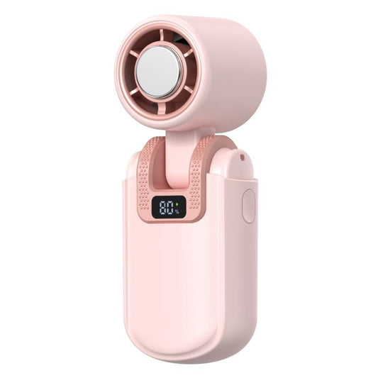 Mini ventilateur pliant HX-F386 avec affichage numérique et refroidissement haute vitesse