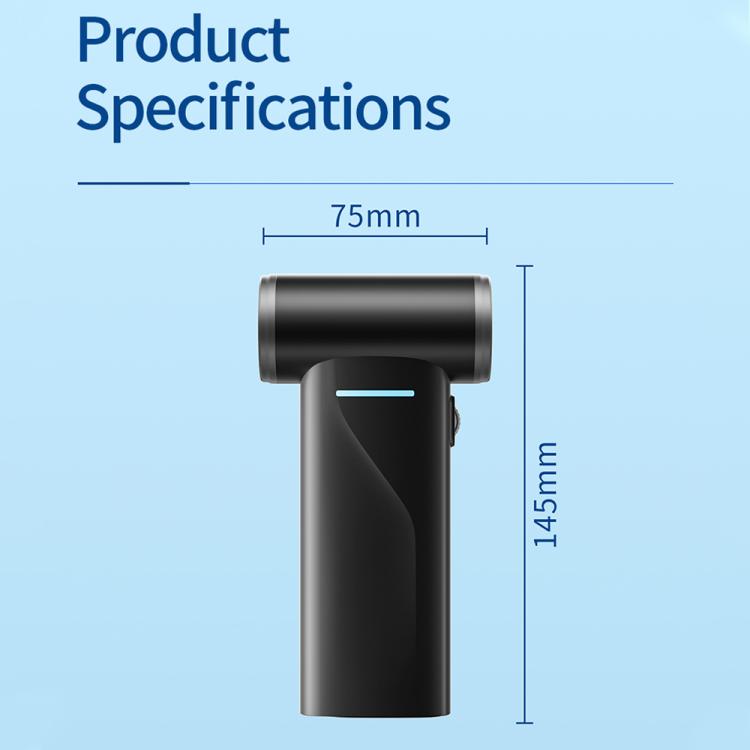Mini ventilateur portable sans balais F2 avec affichage numérique